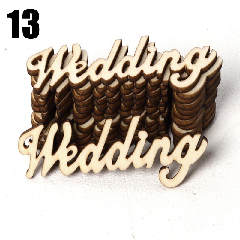 15 шт. украшения для дома, деревянные птицы, поделки для жениха, сделай сам, настольные конфетти, разбросанные любовные семейные письма