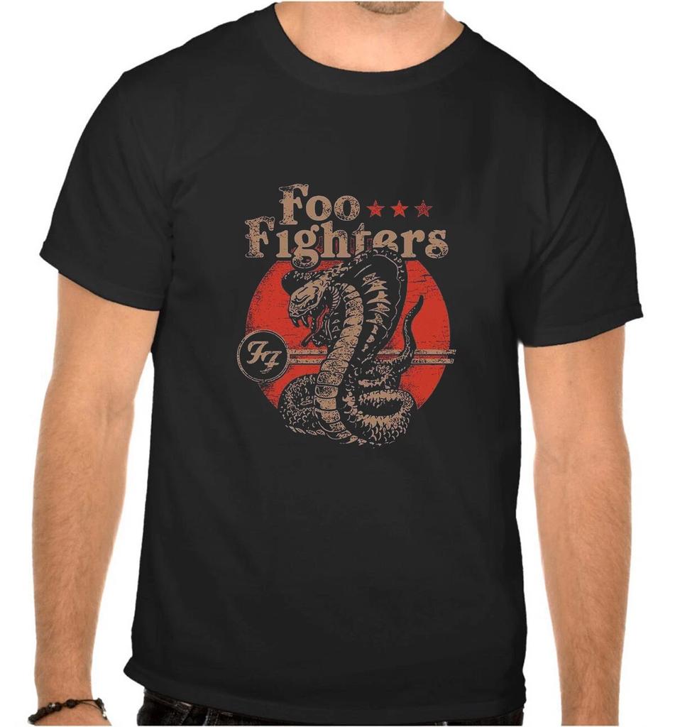 Foo Fighters Rock Music Logo Black T-Shirt -1187