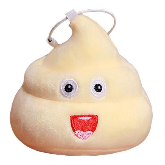 Брелок в виде какашки, милый смайлик, игрушка в виде какашки, мультяшный забавный рюкзак, подвесное украшение, мягкая сумка, брелок, подарок для друзей, семьи