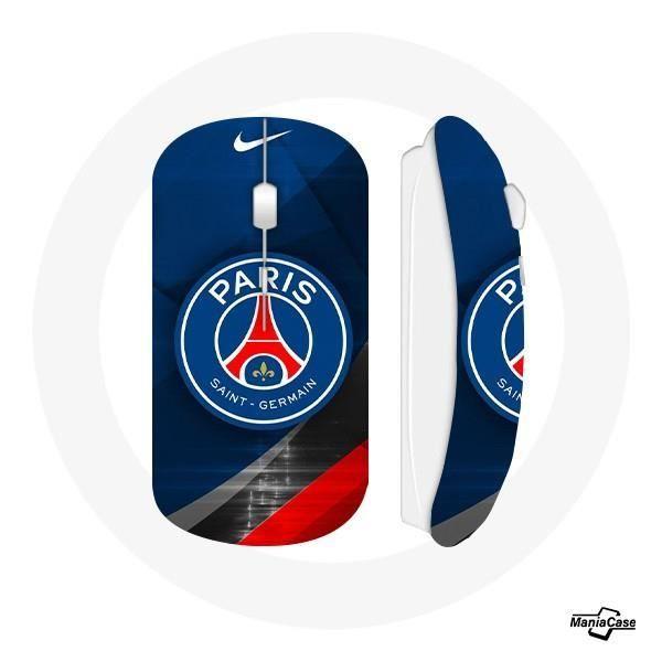 Wireless Mouse - PSG - Paris Saint Germain - Logo - USB Wifi - Compatible Mac and PC