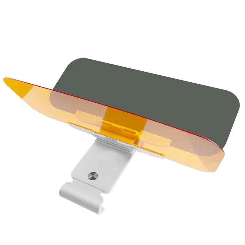 Автомобильный солнцезащитный козырек HD с защитой от УФ-лучей днем ​​и ночью, противоослепляющие очки, клипса для вождения, защитный козырек для обзора, вращающееся зеркало для вождения