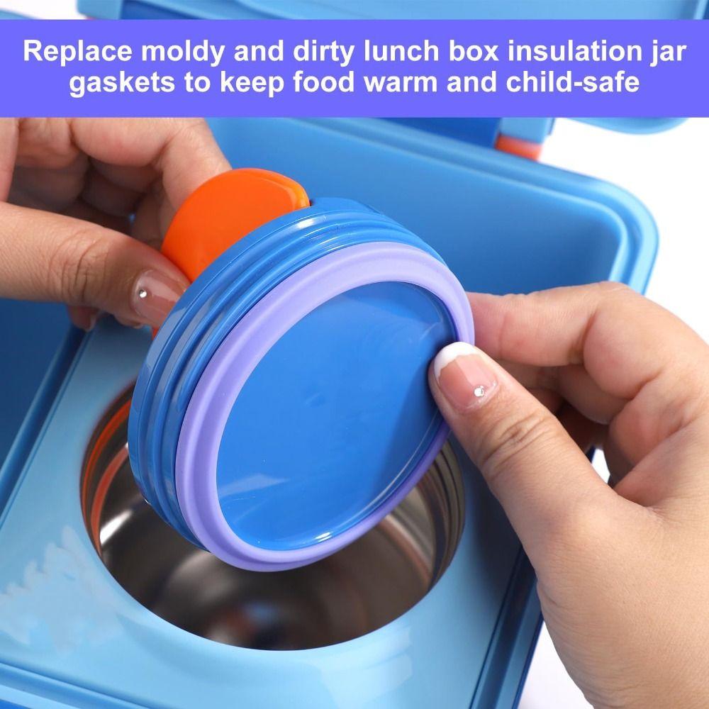 1PC Portable Lunch Box Lid Seal Gasket Replacement Part Cover Lunch Box Gasket Durable Bento Box Acessories for OmieBox