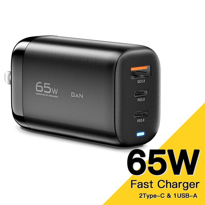 Essager 65W GaN USB Type C Charger for Laptop PPS 45W 25W Fast Charge for Samsung QC3.0 PD3.0 for IPhone14 13 Pro Phone Chagers