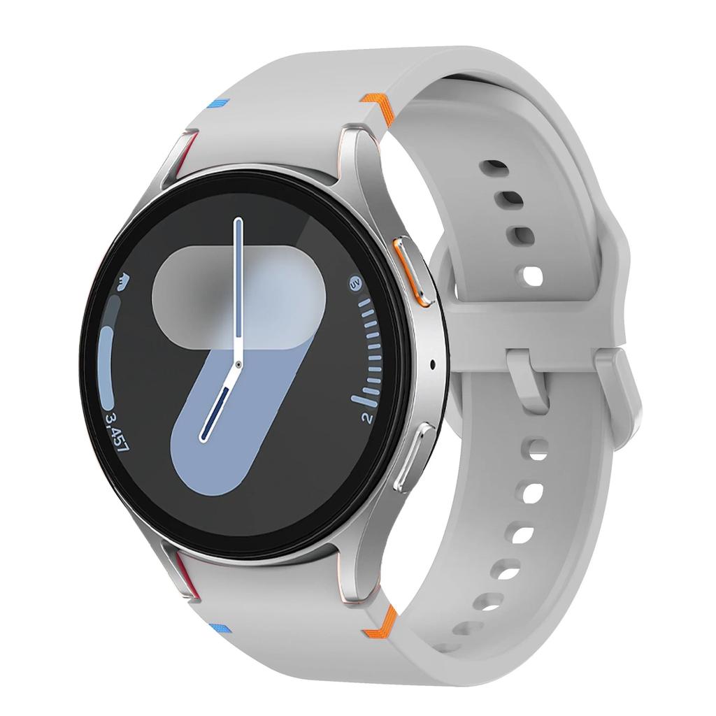 Новый оригинальный силиконовый ремешок для Samsung Watch 7 6 5 Pro 44мм 40мм 45мм Спортивный браслет для Galaxy Watch 6Classic 43мм 47мм Ремешок