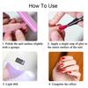 1/6Pcs Nail Polish Pen 3-in-1 Quick Dry Long Lasting High Gloss DIY Manicure Nail Art Natural Nude Women Girls Fingernail Toenail Gel Polish Pen