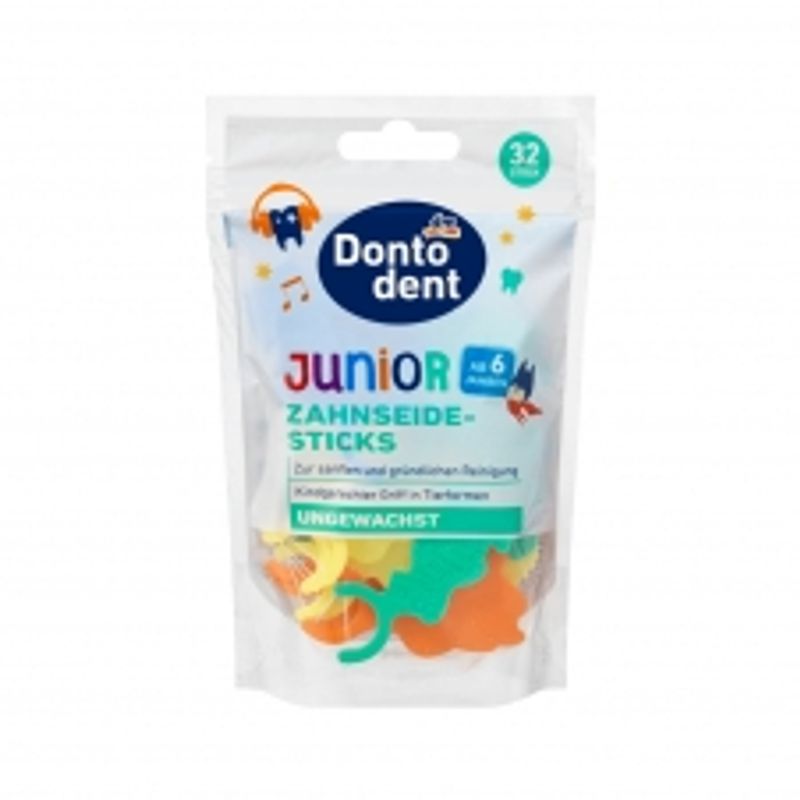 Dontodent Junior Dental Floss Sticks 32-pack