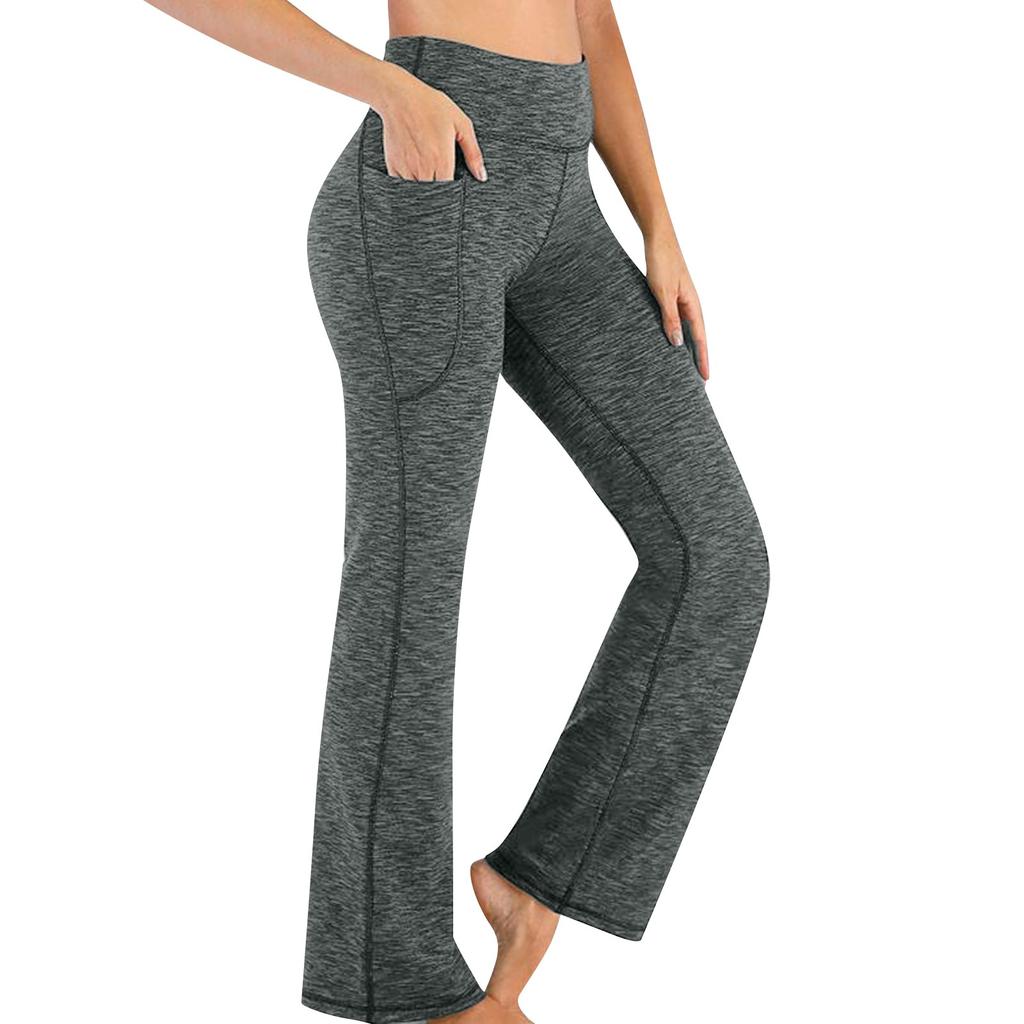 Women's Wide Leg Yoga Pants High Waist Comfortable Dance Sports Pants Wide Slastic Pocket