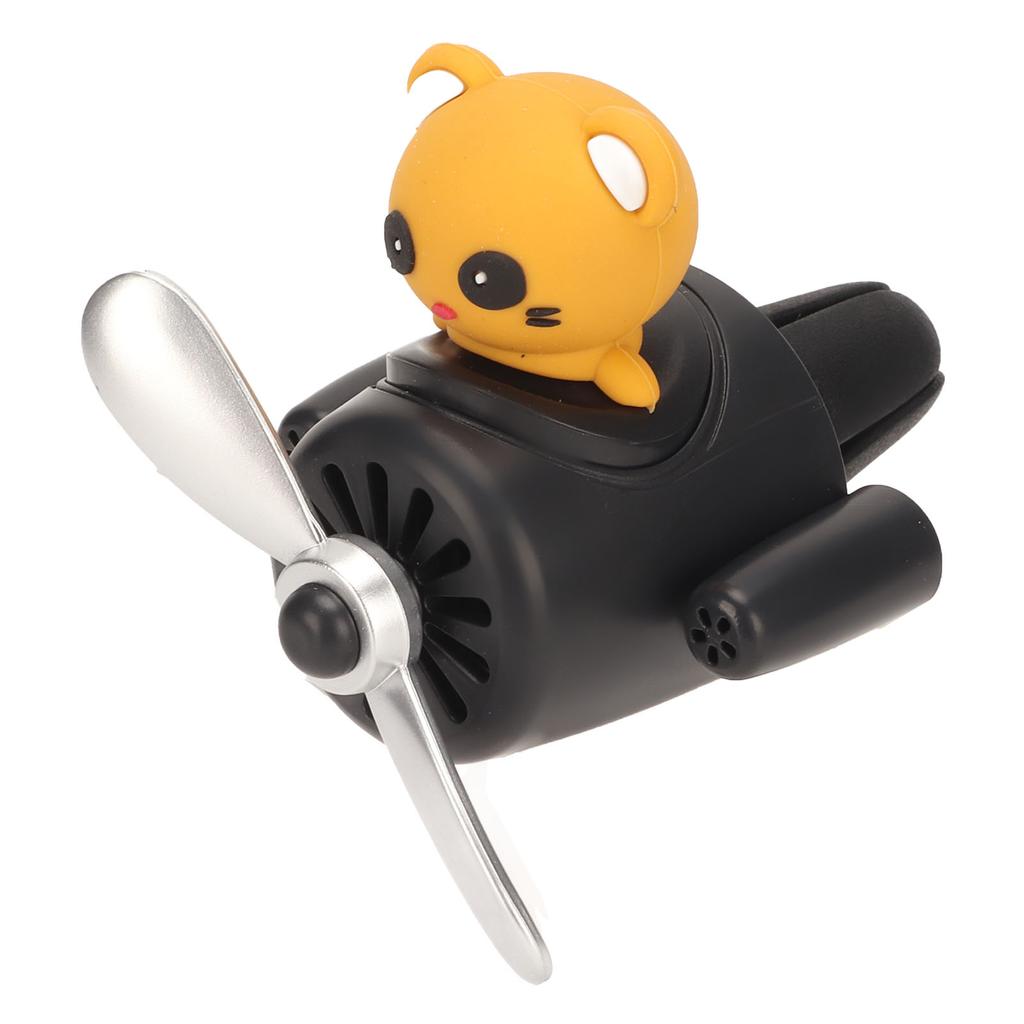 Car Air Fresheners Cute Bear Rotating Propeller Long Lasting Air Purification Car Fragrance