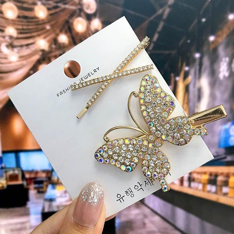 Модная заколка для волос Matel для женщин 2021, заколка для волос с геометрическим рисунком для девочек, заколка для волос с бантом и бабочкой, головные уборы, аксессуары для волос, подарок