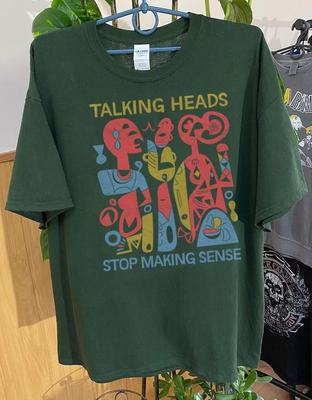 Stop Making Sense Футболка в стиле ретро Talking Heads, Футболка Talking Heads в стиле инди шугейз, Унисекс футболка, Подарок для женщин и мужчин, Смешная футболка Классическая футболка