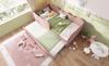 Upholstered bed daybed 90x190cm, day bed sleeper sofa with pull-out bed 90x190cm, children's bed with slatted frame, velvet, pink, without mattress