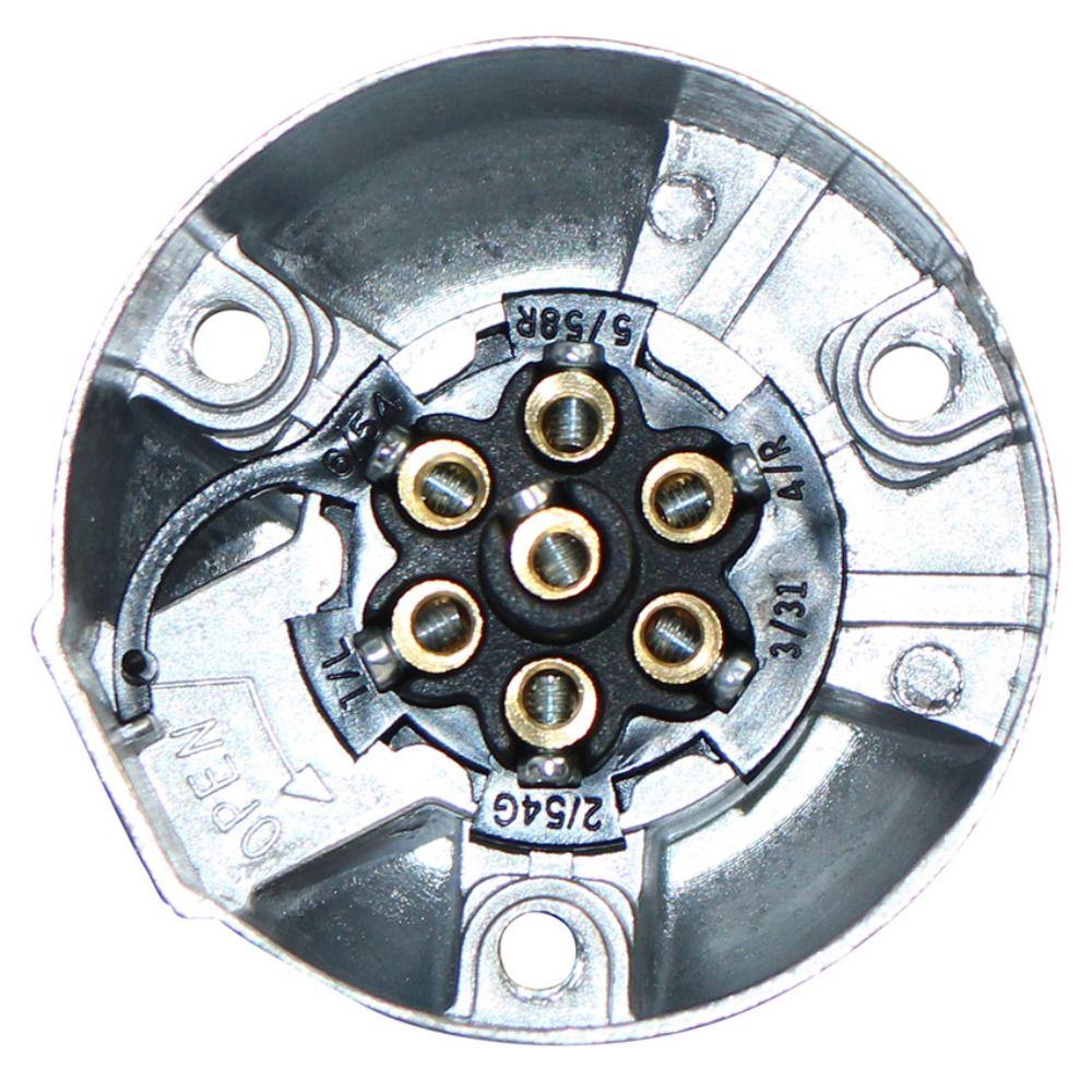 Car Accessories Trailer Socket Round Wiring Socket 7-Pin Connector Trailer Connectors Adapter