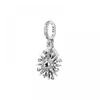 PAndora 793512c01 Sparkling Firework Double Pendant And Dangle Silver Charm