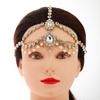 Bohemian Rhinestone Hair Chain, Double-Layer Water Drop Pendant Forehead Chain, Hair Accessories.