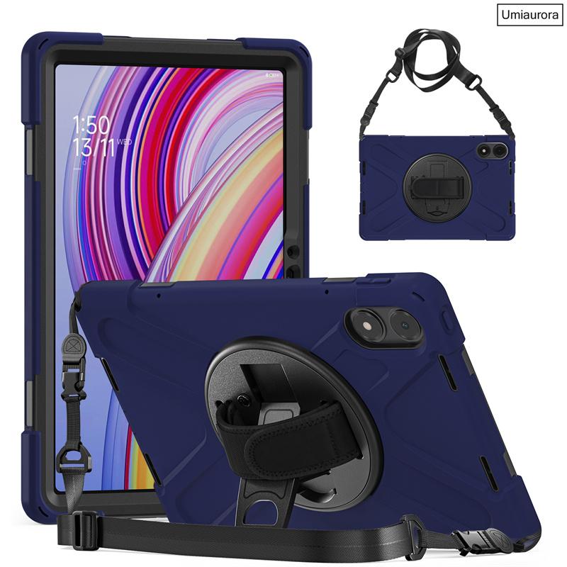 Для Xiaomi Redmi Pad2 11 дюймов SE 8.7 Pro 12.1 POCO Pad 12.1" Ударопрочный Силиконовый PC Чехол для Планшета Ручной Ремешок Подставка Прочный Funda