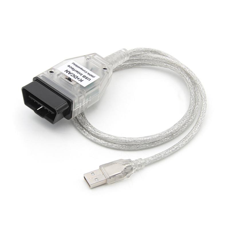 For K+DCAN FTDI 9241A With Switch K DCAN OBD 2 OBD2 Interface OBDII Car Diagnostic Auto Tools K-line K line For Inpa Cable