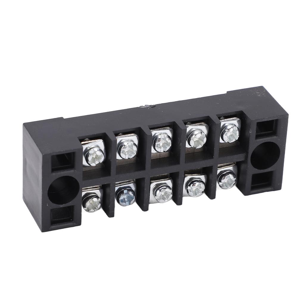 TB‑1505L Terminal Block 5 Positions 600V 15A Dual Row Screw Terminals Strip for Distribution Boxes Distribution Cabinets