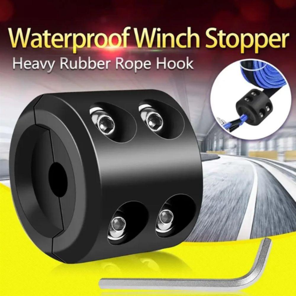 Rubber Material Rope Hook Black Color Heavy Duty Vehicle Accessory Waterproof ATV Use