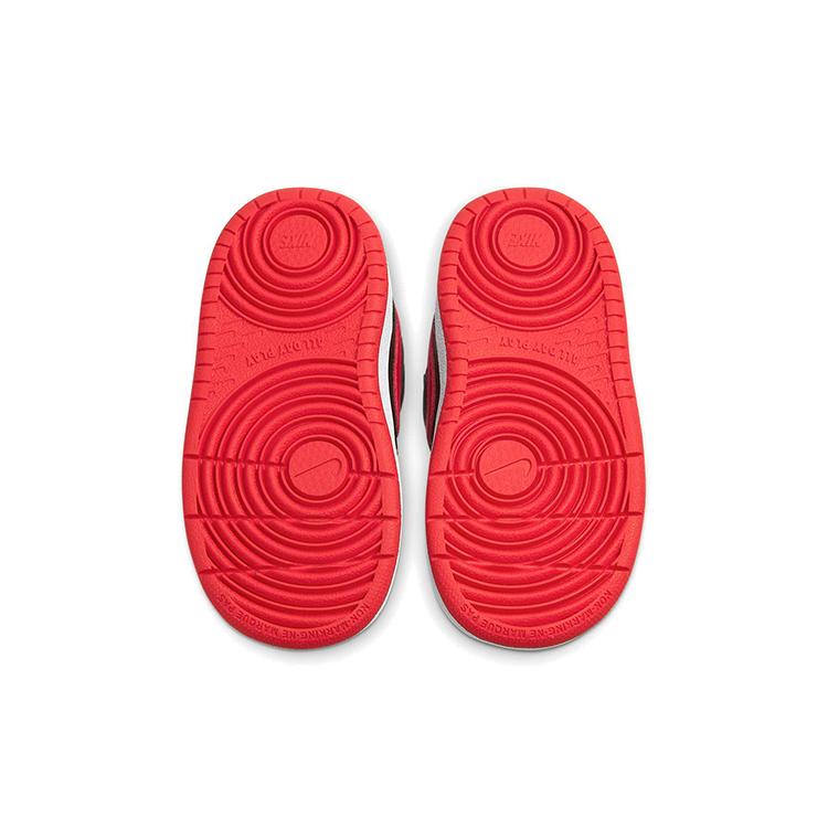 Nike Кроссовки для скейтборда Court Borough Low 2, нескользящая подошва, износостойкие, средняя высота, Черно-красные BQ5453-007