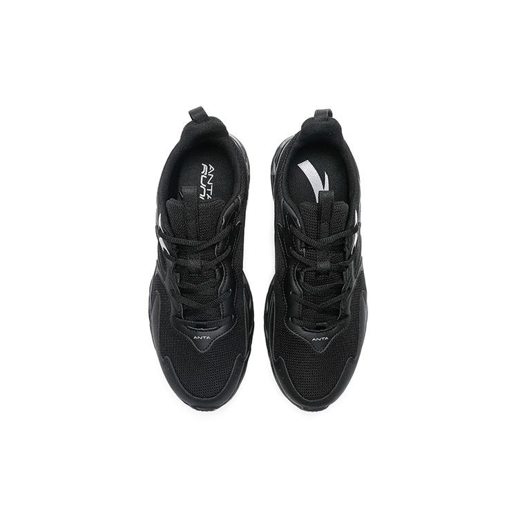 Anta Running Series Non-Slip Durable Low-Top Running Shoes Men Sneakers Black Gray 912235527-4
