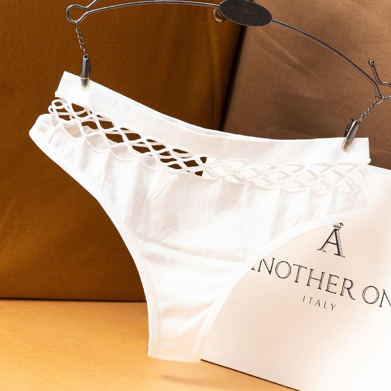 Sexy Women's Thong Panties Waist Hollow G-Strings Woman Lingerie Breathable Nylon Underwear Ladies Thongs Underpants Briefs