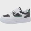 New Women's All-Match Korean Casual Round Toe White Flat Sports Shoes - Thick-Soled 2025