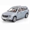 1:24-масштабная металлическая модель автомобиля GLS600, модели автомобилей из литого сплава, 6 дверей можно открыть с помощью звуковых и световых игрушек для детского орнамента