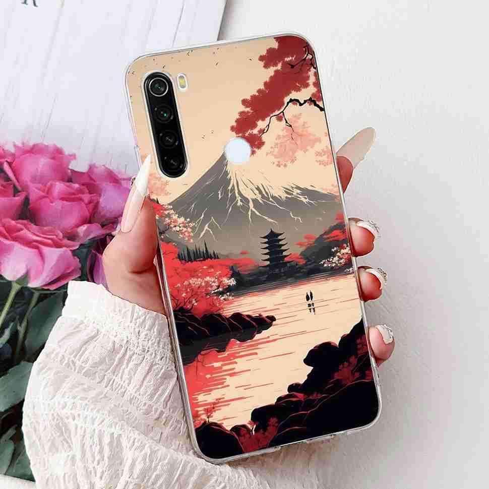 Чехол для Xiaomi Redmi Note 8 Винтажный Дракон Роскошный Цветок Мягкий Силикон ТПУ Чехол Для Redmi Note8 Note 8T Чехлы для Телефона Ударопрочный