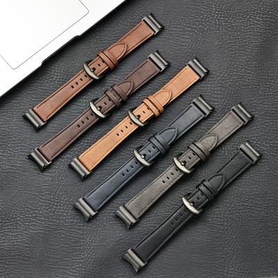 Кожаный ремешок без зазора для Samsung Galaxy Watch 7 6 5 4 40мм 44мм 4/6Classic 42мм 46 43 47мм Браслет для Galaxy 5Pro 45