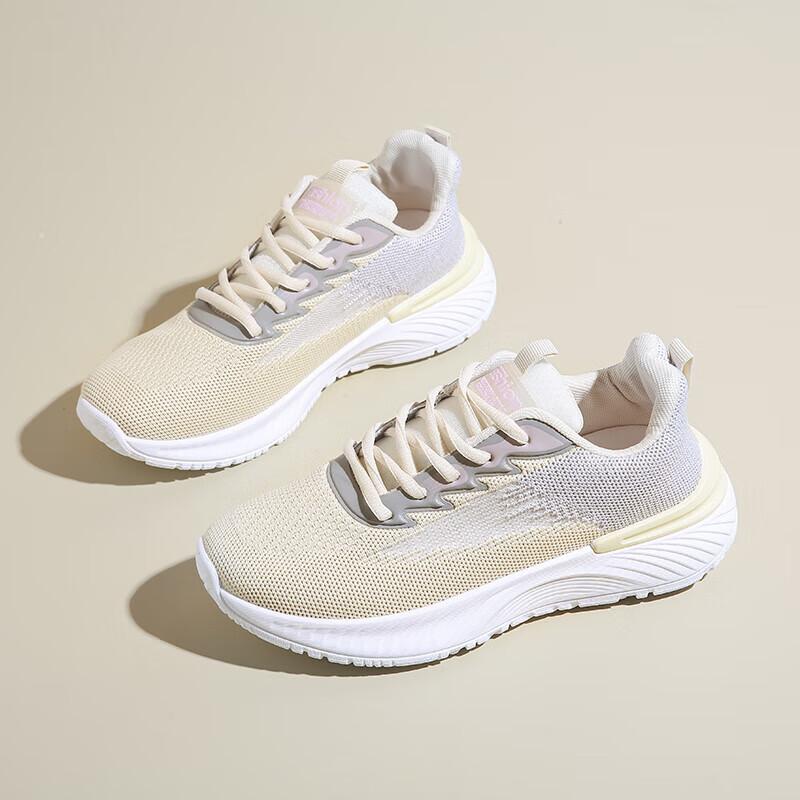 Ультралегкие кроссовки новая женская обувь весна и лето 2025 новые кроссовки на мягкой подошве сетчатые дышащие кроссовки для бега повседневная обувь