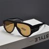 Vintage Luxury Brand Designer Oversized Pilot Sunglasses Women For Men Shades Big Frame Windproof Popular Punk Sun Glasses UV400