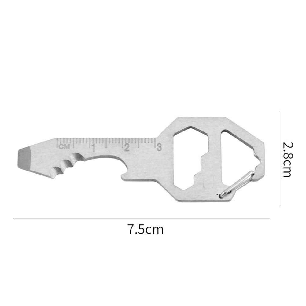Outdoor Survival Bottle Opener Wrench Screwdriver Pocket EDC Multi Tool Keychain