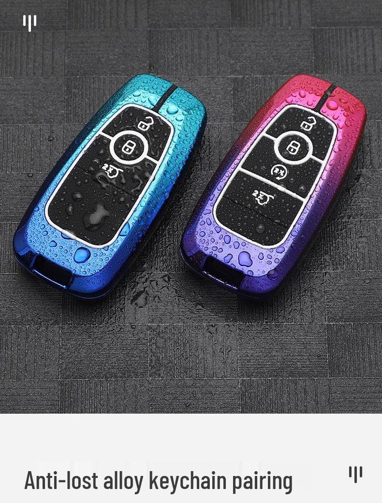 Совместимый металлический чехол для ключа для моделей Lincoln: Corsair, Aviator, Navigator, MKX, Continental, MKZ, MKC