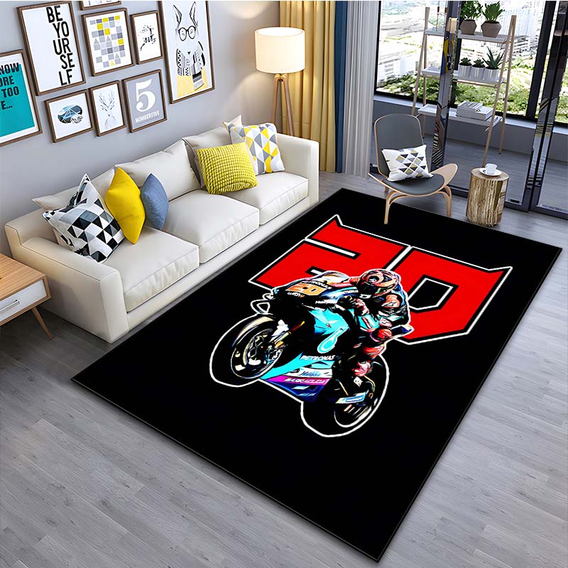 MotoGP F-Fabio Quartararo 20 Pattern Carpets 15 Sizes Living Room Bedroom Bedside Floor Mat Area Rug Cloakroom Home Decoration