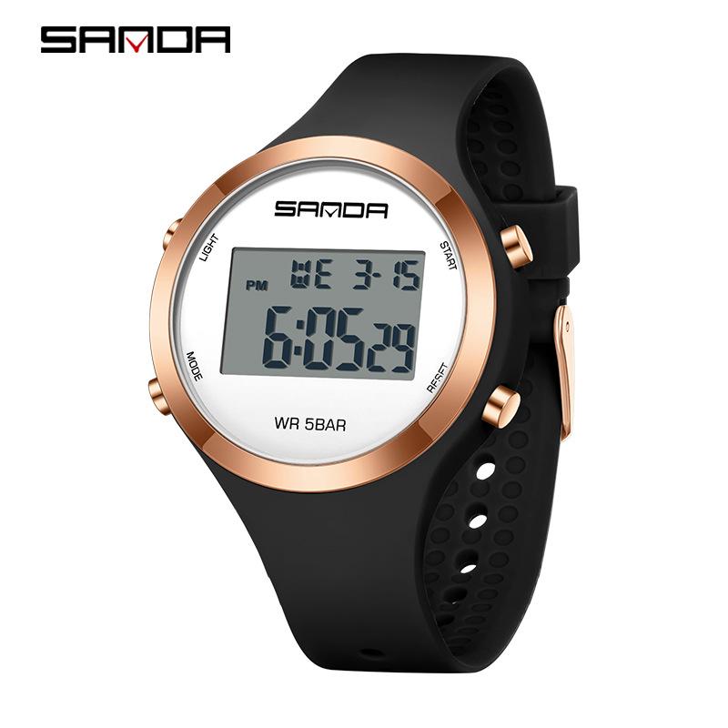 Sanda Colorful Multi-Function Waterproof Sports Watch for Men & Women