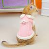 Мягкая хлопковая куртка для собаки Удобная куртка-пальто для щенка Хлопковая куртка для собак с поводком Осень