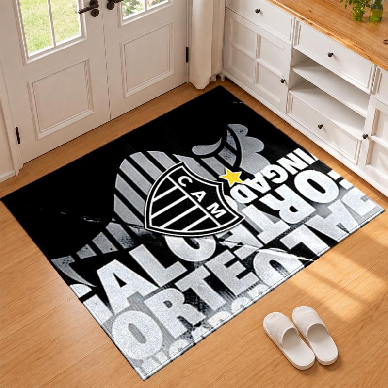 Clube Atletico Mineiro Carpet Door Mat for Living Room or Bedroom Protective Mat Under Chair Office Decoration Christmas Gift Birthday Present