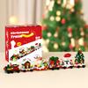 DIY Christmas Train Micro Building Blocks Educational Kids Toys Plastic Christmas Toys Decorations Gift Box