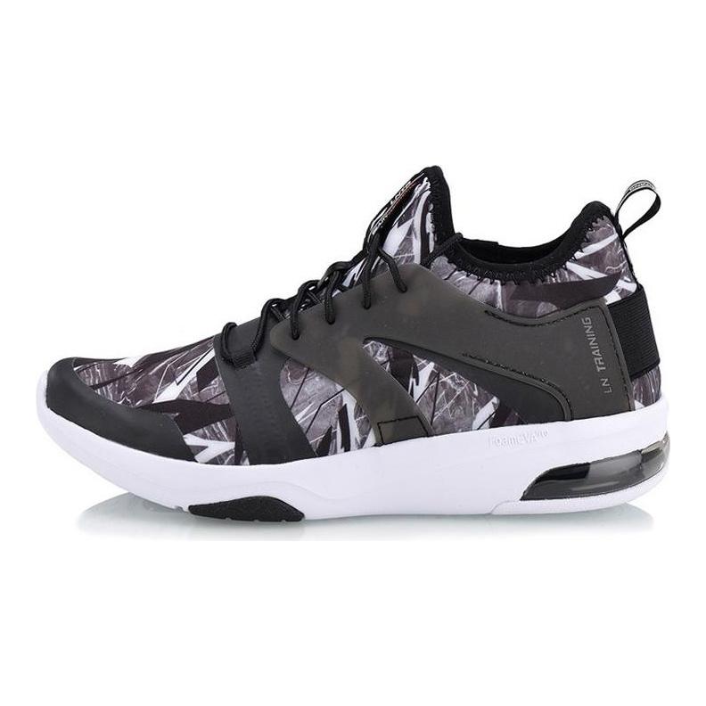 Кроссовки для бега Li Ning Женские Низкие Черный/Белый/Серый AFHN006-3