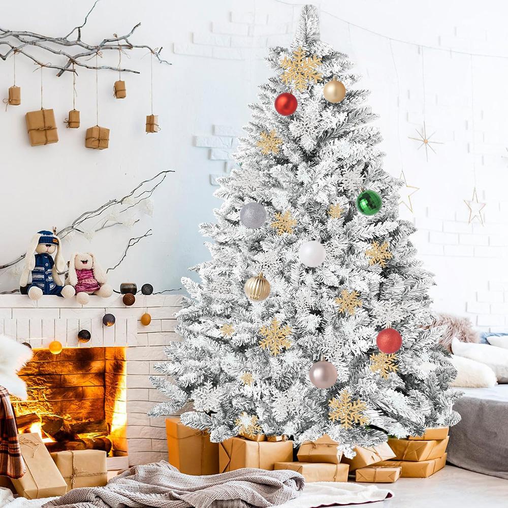 Пластиковые рождественские шары, 72 шт. 2,6 см Рождественские елочные украшения Подвесные шары Рождественские елочные безделушки для Нового года Рождественский елочный декор