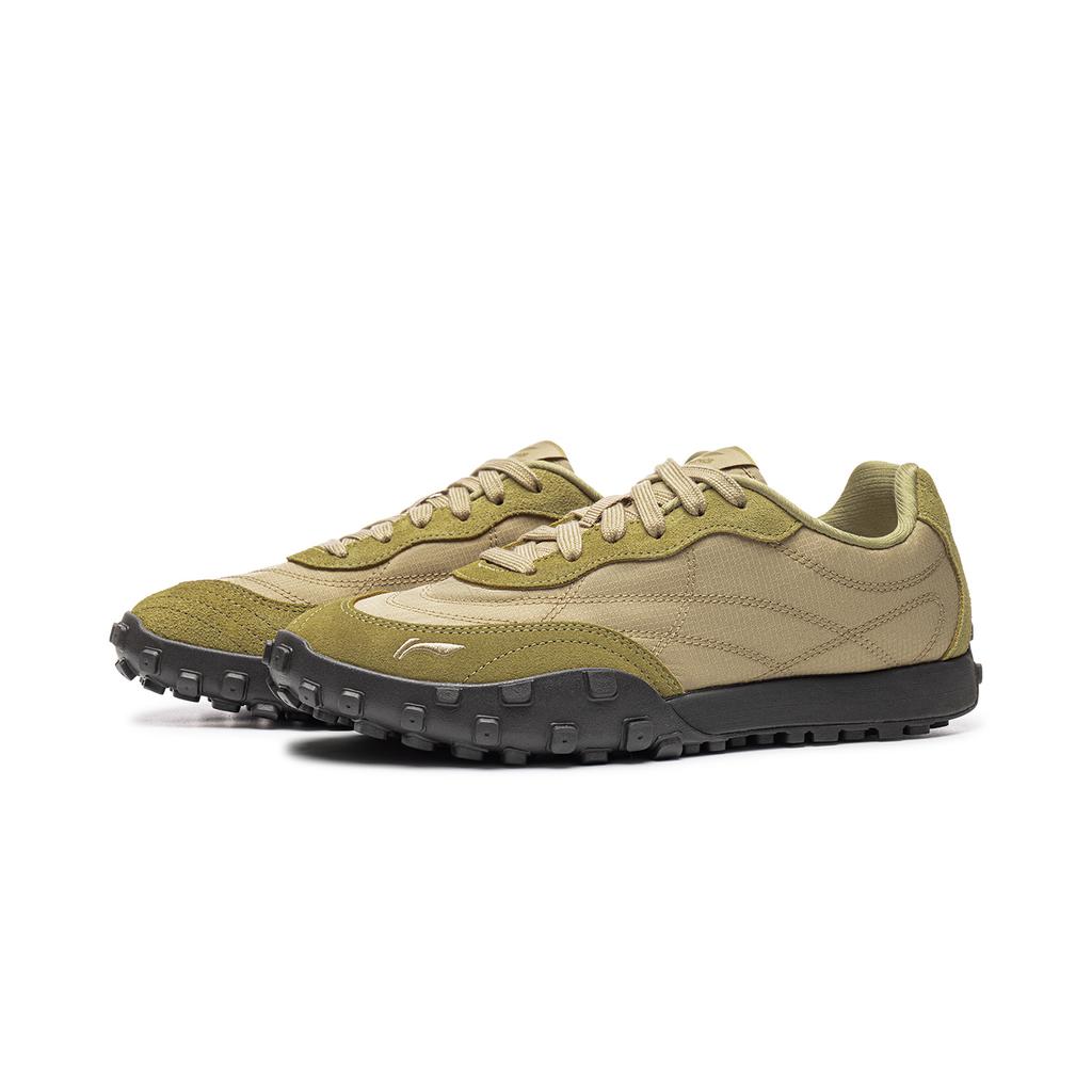 Sneakers Li-Ning Film Jane Casual Shoes Women's Low-top Ochre Khaki