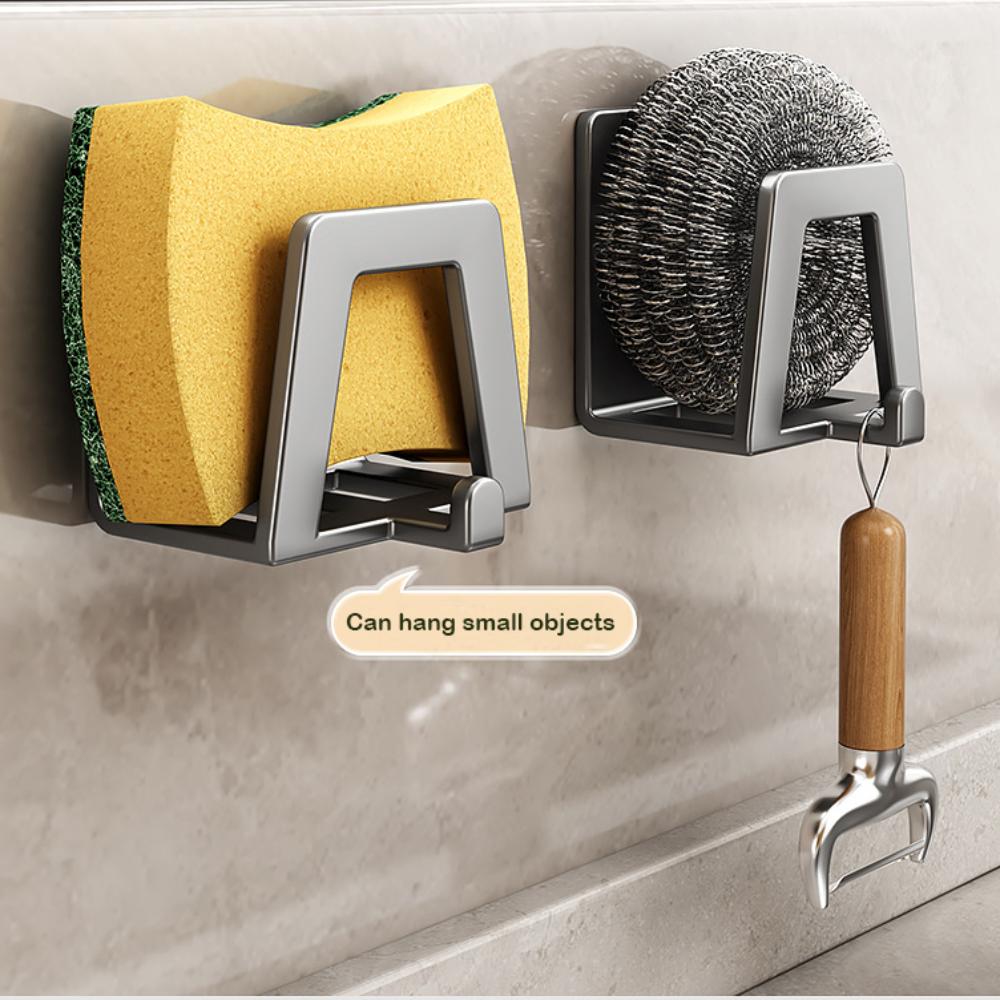 Держатель для губки из нержавеющей стали, настенный, для хранения на кухне, настенные крючки, стойка для хранения крышек кастрюль