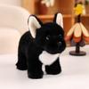 Игрушка Плюшевая Собака Черная Симуляция Мягкие Игрушки Высокое Качество Реалистичная Французский Бульдог Домашний Питомец Щенок Кукла Игрушки