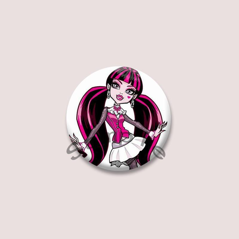 TV Character Draculaura Enamel Pin Cute Cartoon Girls Button Brooches DIY Backpack Jacket Lapel Badge Jewelry Gifts for Friends