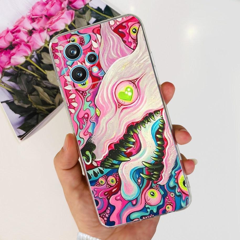 Чехол для OPPO Realme 9 Pro Plus 5G RMX3392 Модный силиконовый мягкий чехол с бабочкой для Realme 9 Pro+ Чехол Realme9 Ударопрочный Funda