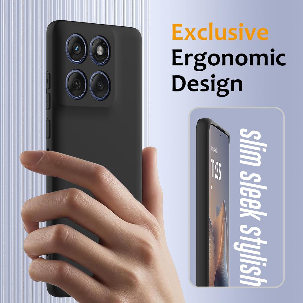 For Motorola Edge (2025) 5G Case Compatible with MagSafe Anti-Drop Liquid Silicone Phone Cover