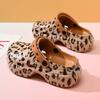 Толстоподошвенные цветные туфли с леопардовым принтом для пар, летние, женские, домашние, уличные, мягкие, модные, удобные сандалии
