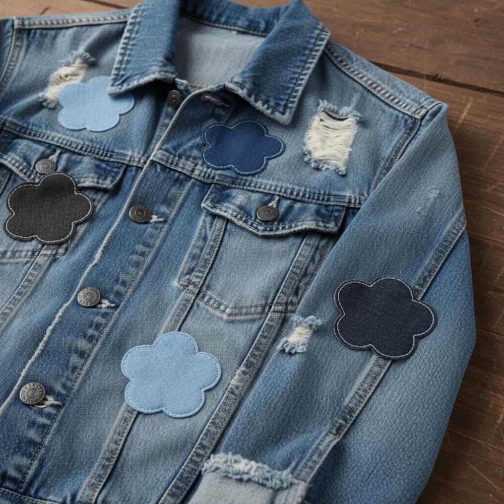 Cute Pattern Iron-on Patches 5 Colors Embroidered Patches Cute Jeans Patches for Jeans Repair