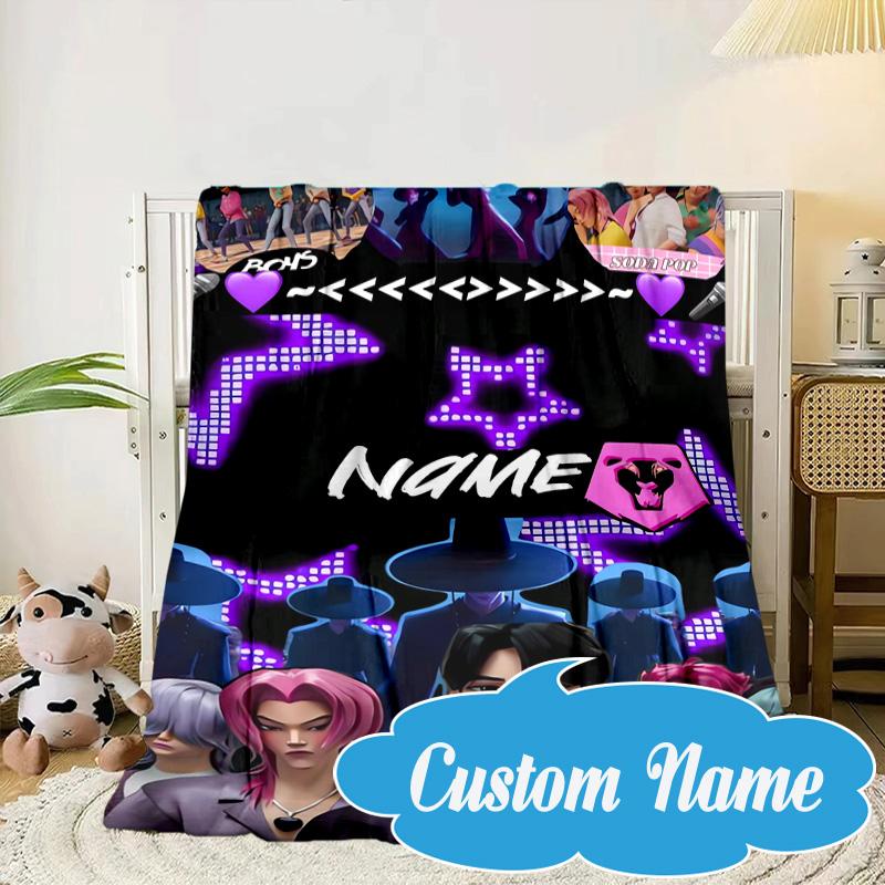 Custom Name K-Pop Idol Dreamscape Blanket bed sofa Blanket Flannel Blanket for Camping, Hiking, Picnic Essentials,gift for Fan family