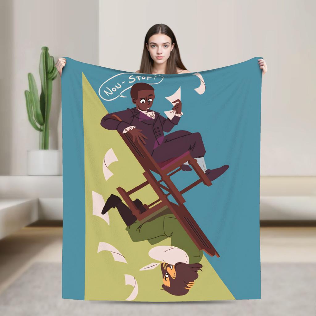 Hamiltons the Musical Blanket Quality Warm Soft  Bedding Throws Winter Picnic Couch Chair Funny Bedspread